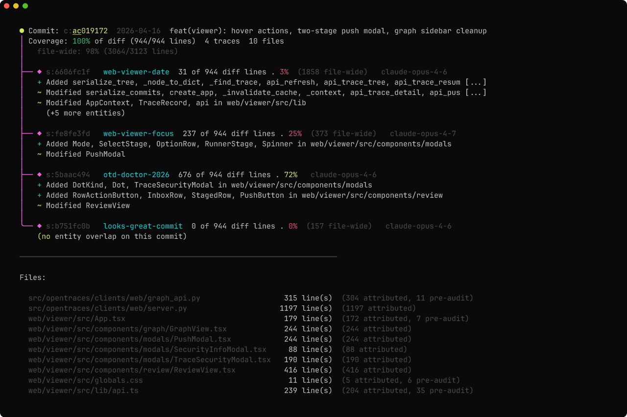 opentraces blame ac019172
